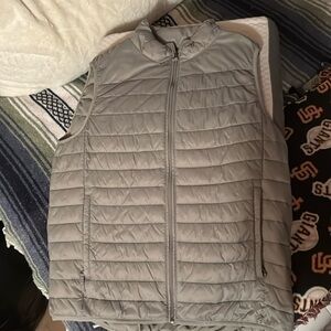 Men's L Beige Down Vest